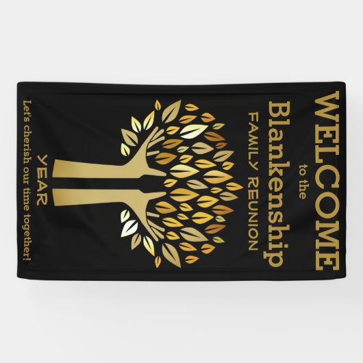 Family Wiedersehen behandelt Blätter mit benutzerd Banner (Horizontal)