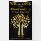 Family Wiedersehen behandelt Blätter mit benutzerd Banner (Vertikal)