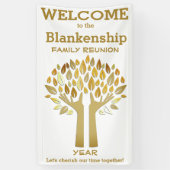 Family Wiedersehen behandelt Blätter mit benutzerd Banner (Vertikal)