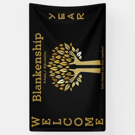 Family Wiedersehen behandelt Blätter mit benutzerd Banner (Vertikal)