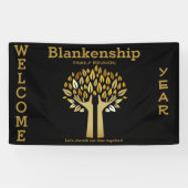 Family Wiedersehen behandelt Blätter mit benutzerd Banner (Horizontal)