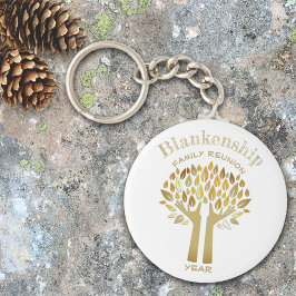 Family Wiedersehen behandelt Blätter mit benutzerd Schlüsselanhänger