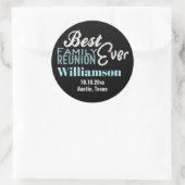 Family Wiedersehen Best Ever Ansammlung Runder Aufkleber (Tasche)