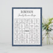 Family Wiedersehen Bingo Game #3 (Stehend Vorderseite)