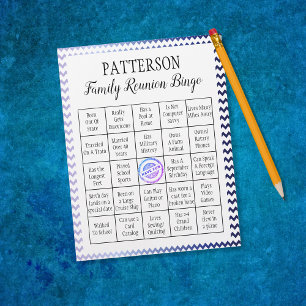 Family Wiedersehen Bingo Game ZICKZACK