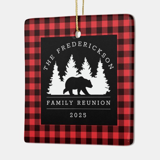 Family Wiedersehen Buffalo Kariert Bärenwald Keramikornament (Links)