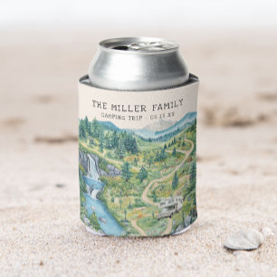 Family Wiedersehen Camping Road Trip Personalisier Dosenkühler
