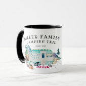 Family Wiedersehen Camping Road Trip Personalisier Tasse (Vorderseite Links)