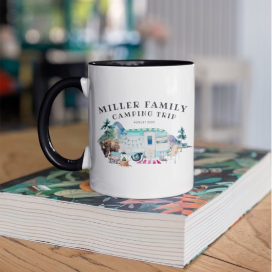 Family Wiedersehen Camping Road Trip Personalisier Tasse