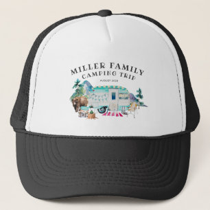 Family Wiedersehen Camping Road Trip Personalisier Truckerkappe