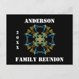 Family Wiedersehen Celestial Abstrakt Ankündigung Postkarte