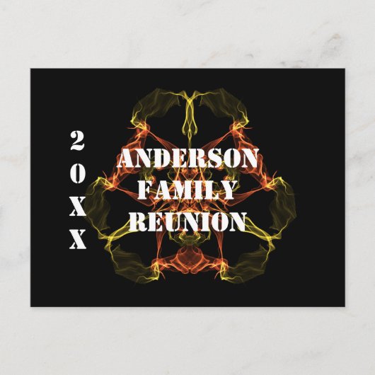 Family Wiedersehen Celestial Abstrakt Ankündigung Postkarte (Vorderseite)