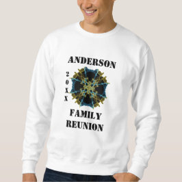 Family Wiedersehen Celestial Gold Blue Abstrakt Sp Sweatshirt