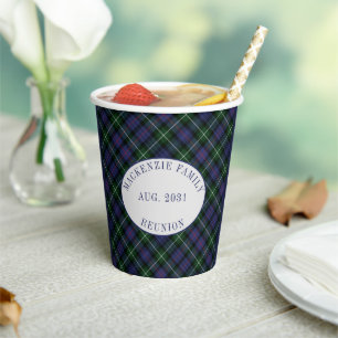 Family Wiedersehen Clan MacKenzie Tartan Kariert C Pappbecher