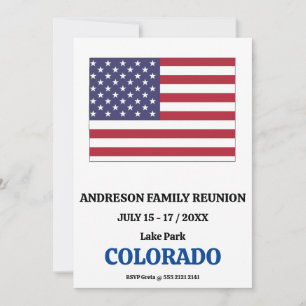 Family Wiedersehen 🎉 COLORADO Staat Karte USA Fla