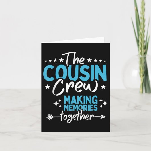 Family Wiedersehen Cousin Crew 2025 Erinnerungen Karte (Vorderseite)