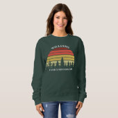 Family Wiedersehen Custom Camping Trip Sunset Fore Sweatshirt (Vorne ganz)