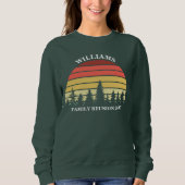 Family Wiedersehen Custom Camping Trip Sunset Fore Sweatshirt (Vorderseite)