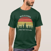 Family Wiedersehen Custom Camping Trip Sunset Fore T-Shirt (Vorderseite)
