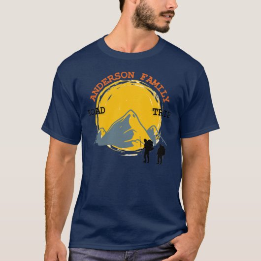 Family Wiedersehen Custom Mountains Road Trip T T-Shirt (Vorderseite)