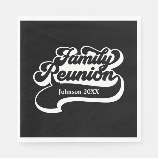 Family Wiedersehen Custom Napkins Serviette (Vorderseite)