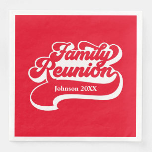 Family Wiedersehen Custom Paper Dinner Napkins Serviette