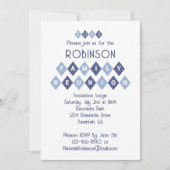 Family Wiedersehen Custom Party Celebration Fun Bl Einladung (Vorderseite)