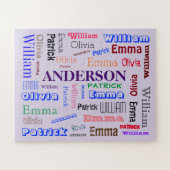 Family Wiedersehen Dazzzing Word Cloud Puzzle (Horizontal)