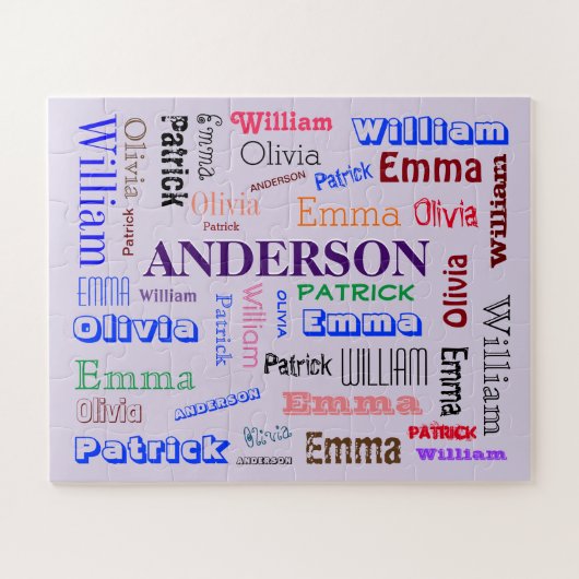 Family Wiedersehen Dazzzing Word Cloud Puzzle (Horizontal)