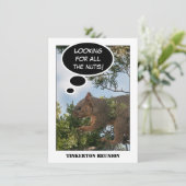 Family Wiedersehen Eichhörnchen auf der Suche nach Einladung (Stehend Vorderseite)