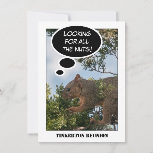 Family Wiedersehen Eichhörnchen auf der Suche nach Einladung (Vorderseite)