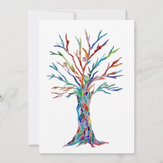 Family Wiedersehen Family Tree Einladung (Rückseite)