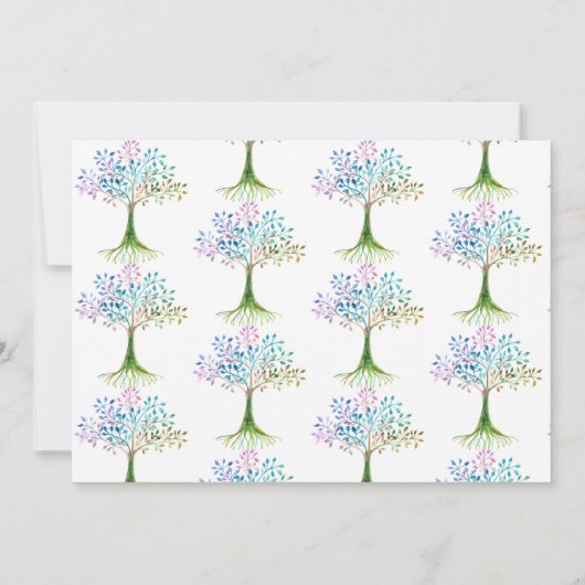 Family Wiedersehen Family Tree Einladung (Rückseite)