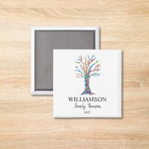 Family Wiedersehen Family Tree Magnet