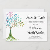 Family Wiedersehen Family Tree Save the Date Einladung (Vorderseite)
