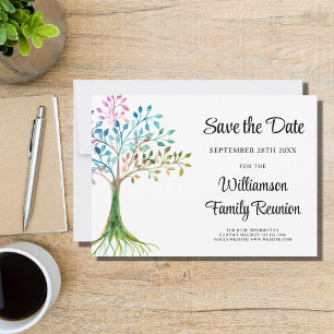 Family Wiedersehen Family Tree Save the Date Einladung