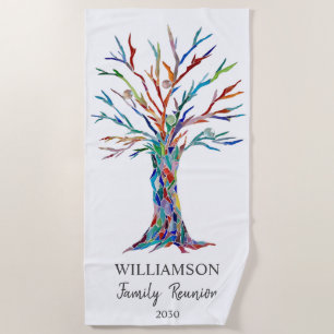 Family Wiedersehen Family Tree Strandtuch