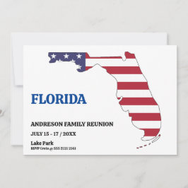 Family Wiedersehen 🎉 FLORIDA Staat Karte USA-Flag
