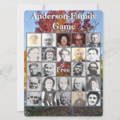 Family Wiedersehen Foto Game Colorful Fall Tree (Vorderseite)