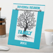 Family Wiedersehen Fun! Benutzerdefinierte Wieders Sockelschild (In Situ)