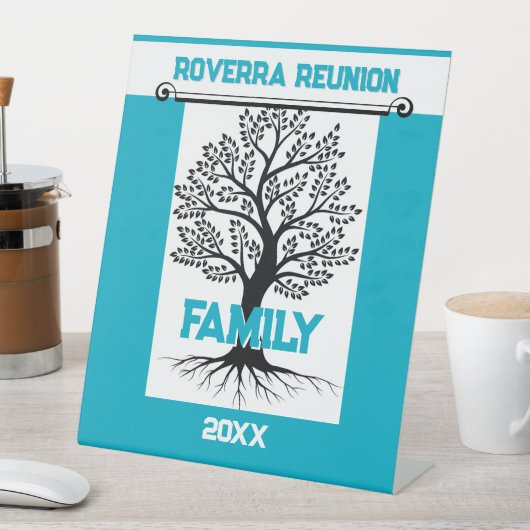 Family Wiedersehen Fun! Benutzerdefinierte Wieders Sockelschild (In Situ)