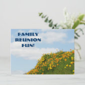 Family Wiedersehen Fun! Party Einladungen Karten V (Stehend Vorderseite)