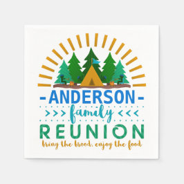 Family Wiedersehen Funny Camping Partys | Individu Serviette