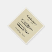 Family Wiedersehen Garden Party Paper Napkins Serviette (Ecke)