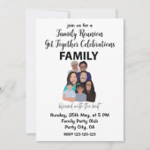 Family Wiedersehen Get Together Partys Family Wied Einladung (Vorderseite)