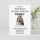 Family Wiedersehen Get Together Partys Family Wied Einladung (Stehend Vorderseite)
