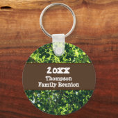 Family Wiedersehen Green Blätter hohe Baumhalterun Schlüsselanhänger (Vorderseite)