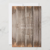 Family Wiedersehen GRILLEN Rustic Wood String Ligh Einladung (Rückseite)