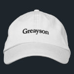 Family Wiedersehen Hat Bestickte Baseballkappe<br><div class="desc">Feiern Sie mit dieser personalisierten Baseballkappe Ihre nächste Wiedersehen im Stil. Fügen Sie einfach Ihren Familiennamen und das Wiedersehen Jahr mit den einfachen Vorlagenfeldern hinzu. Dieser maßgeschneiderte Hut ist ein lustiger und praktischer Sake, der sich perfekt mit unserer Kollektion vom 4. Juli GRILLEN und Sommer Party abstimmt. Egal ob Sie...</div>