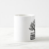 Family Wiedersehen Heart Tree Black Silhouette Kaffeetasse (Mittel)